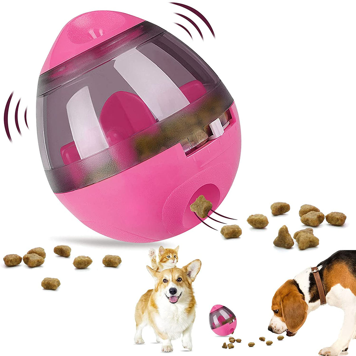 Interactive Treat Ball – Treat Dispensing Dog Toy