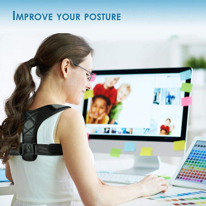 Adjustable Posture Corrector – Upper Back Support Brace